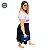 Saia Midi Plus Size em malha Tamanho 46-48. Suplex estampado - Imagem 8