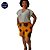 Shorts Curto Plus Size em Tecido 100% Algodão Africano Estampado Arabesco - Imagem 6