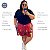 Shorts Tecido Plus Size Estampado Africano Vermeho 100% Algodão - Imagem 2