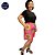 Shorts Tecido Plus Size Estampado Pink Africano - Imagem 4