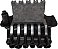PONTE FLOYD ROSE RONSANI PARA GUITARRA PRETA COMPLETA - Imagem 5