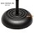 PEDESTAL MICROFONE RETO RETRO COM BASE FERRO SATY PSR-BF - Imagem 4