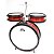 BATERIA INFANTIL CUSTOM KIDS 3 PECAS CKDM VERMELHA - Imagem 1