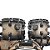 BATERIA RMV CROSS CASTANHO CLARO BUMBO 22 COMPLETA - Imagem 2