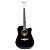 VIOLÃO STRINBERG FOLK ELÉTRICO LE30C PRETO COM AFINADOR - Imagem 1