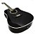 VIOLÃO STRINBERG FOLK ELÉTRICO LE30C PRETO COM AFINADOR - Imagem 4