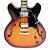 GUITARRA SEMIACÚSTICA WALDMAN CRAFTWOOD GHO100 BLUES JAZZ ROCK - Imagem 2