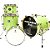 BATERIA NAGANO BEAT ACÚSTICA GREEN SPARKLE GSK BUMBO 16" COMPACTA - Imagem 3