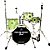 BATERIA NAGANO BEAT ACÚSTICA GREEN SPARKLE GSK BUMBO 16" COMPACTA - Imagem 1