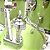 BATERIA NAGANO BEAT ACÚSTICA GREEN SPARKLE GSK BUMBO 16" COMPACTA - Imagem 4