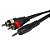 CABO DE AUDIO PLAYER P2 X RCA 1,8M HAYONIK - Imagem 2