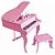 PIANO INFANTIL DE CALDA CUSTOM KIDS CKPI 30 TECLAS ROSA PK - Imagem 5