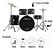 BATERIA VOGGA ACUSTICA SERIE URBAN VPD122 BK PRETA - Imagem 6