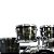 BATERIA MAPEX SERIE COMET CM 5044 EBONY YELLOW GRAIN - Imagem 2