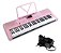 TECLADO ESTUDANTE MXT M-T1280 ROSA 300 RITMOS TIMBRES - Imagem 1