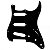 ESCUDO PARA GUITARRA STRATOCASTER 3 SINGLE PRETO - Imagem 1