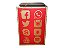 CAJON ACUSTICO JAGUAR K2 PB 9 ESTAMPA REDES SOCIAIS VERMELHO - Imagem 2