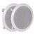 PAR DE ARANDELA DR650 R 6,5'' 60W TOTAL BRANCA DE EMBUTIR - Imagem 1
