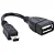 CABO OTG MINI USB M X USB F 15CM STORM - Imagem 1