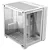 GABINETE GAMER FORCEFIELD WHITE GHOST - FRONTAL E LATERAL EM VIDRO - PCYES - GFFWGP - S/FANS - Imagem 1