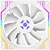 KIT FAN ARGB C/HUB FORTREK FROSTY BRANCO - Imagem 2