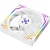 KIT FAN ARGB C/HUB FORTREK FROSTY BRANCO - Imagem 3
