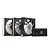 KIT 3 COOLER FAN ARGB C3 TECH F9-L650 BLACK - Imagem 4