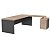 MESA GERENCIA RELIVE  COM COMPLEMENTO E GAVETEIRO - Imagem 2