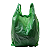 Sacola Reforçada 40x50cm PEBD Verde Reciclada - Imagem 1