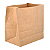 Saco de papel Kraft 3kg 15x22x8cm Liso para Delivery com 100 Unidades - Imagem 1