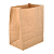 Saco de papel Kraft 5kg 18x28x10cm Liso para Delivery com 100 Unidades - Imagem 1