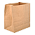 Saco de papel Kraft 25kg 31x34x18cmLiso para Delivery com 100 Unidades - Imagem 1