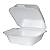 Embalagem para Hambúrguer EPS TH02 Branca | Totalplast - Imagem 1