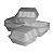 Embalagem para Hambúrguer EPS TH-03 Branca | Totalplast - Imagem 1