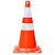 Cone Flexível 50cm Laranja e Branco - Imagem 1