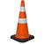 Cone Base de Borracha 75cm Laranja e Branco - Imagem 1