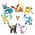 POKEMON SCALE WORLD Paldea edition "Eevee Evolution Set" 1/20 Figure - Imagem 1