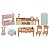 EPOCH Sylvanian Families Doll and Furniture Set 【 Large House with Red Roof Furniture Set - CotoCoto Cooking - 】 SE-210 - Imagem 2