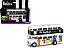 The Beatles "Magical Mystery Tour" Bus Yellow with Blue Top and Graphics Diecast Model Car - Imagem 1