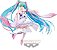 Vocaloid Espresto est Dress & Hair Racing Miku (2019 Team UKYO Kimono Ver.) - Imagem 1