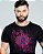 Camiseta masculina premium preta logo espirrado rosa - Imagem 5