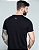 Camiseta masculina premium preta assinatura refletivo cinza - Imagem 10