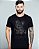 Camiseta masculina premium preta urso detalhe vermelho - Imagem 2