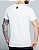 Camiseta masculina premium branca logo hexagonal prata - Imagem 10