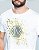 Camiseta masculina premium branca logo espirrado dourado - Imagem 5