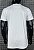 Camiseta masculina premium branca caveira nos braços preta - Imagem 2