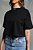 Cropped oversized black - micrologo na gola - Imagem 3