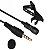 MICROFONE DE LAPELA PARA CELULAR CAMERAS PCs VOXLINK 3,5mm CABO 3MT - Imagem 2