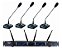 Microfone Sem Fio Quadruplo KSR pro kt4c Goosenck Digital 40 canais - Imagem 1