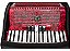 ACORDEON 48 BAIXOS 34 TECLAS TA 4805 THOMMASI VERMELHO - Imagem 2